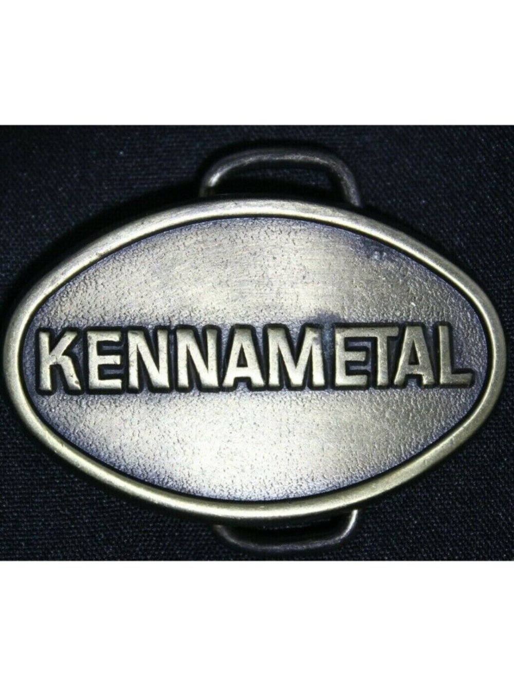 Kennametal Mining Tools  Belt Buckle Vintage Oval Shape 2.25" Wide Metal #D-7